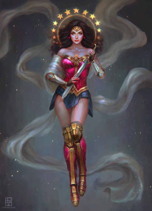 serafleur:Finished the full version of my Wonder Woman fanart!...