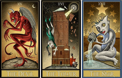 knightofleo:Patrick Valenzadeviant moon tarot, major...