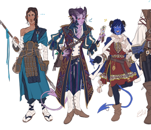 alternate outfits for the critical role wildemount crew! level...