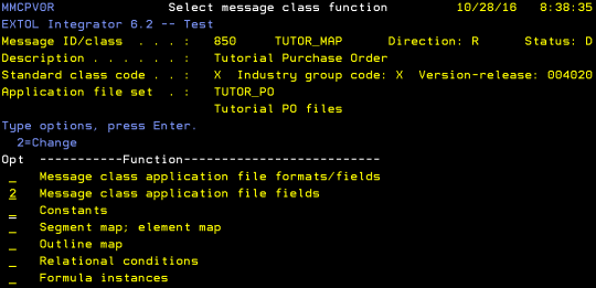 cleo extol integrator select message class function long constant