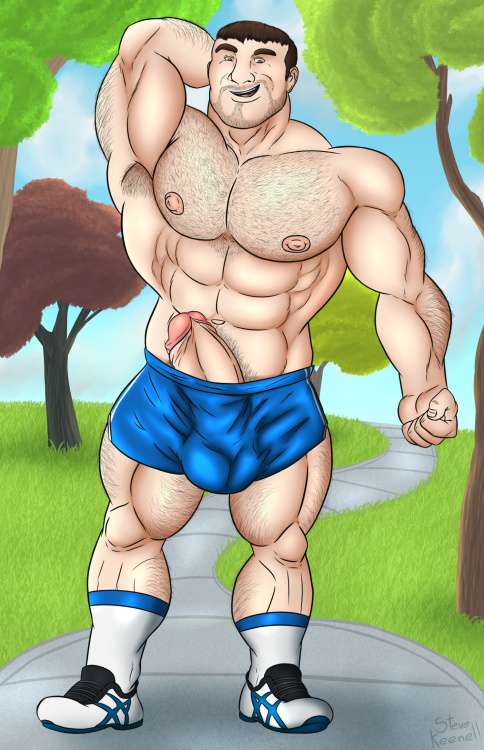 stevekeenell:COMMISSION: Muscle Dad Yay, my first...