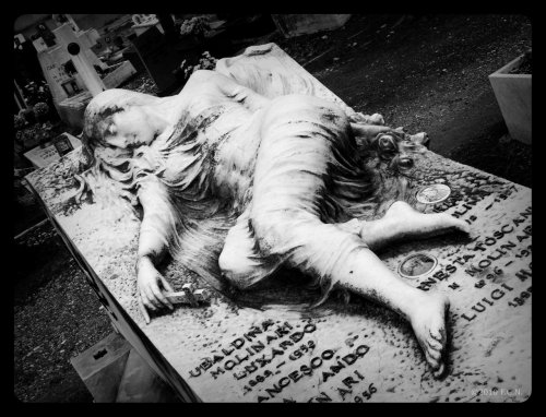 mortisia:Sleeping by f-c-nStaglieno Cemetery, Genoa. January...