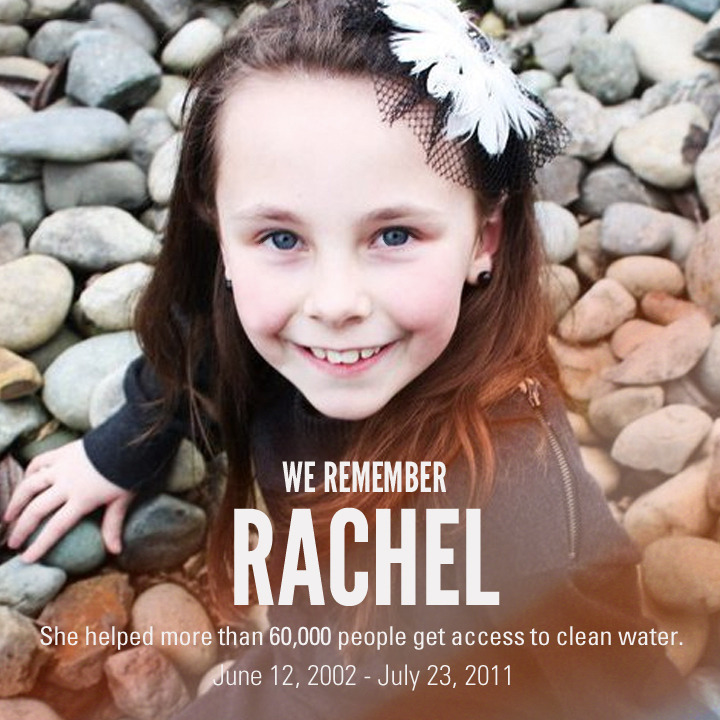 rachel charity water