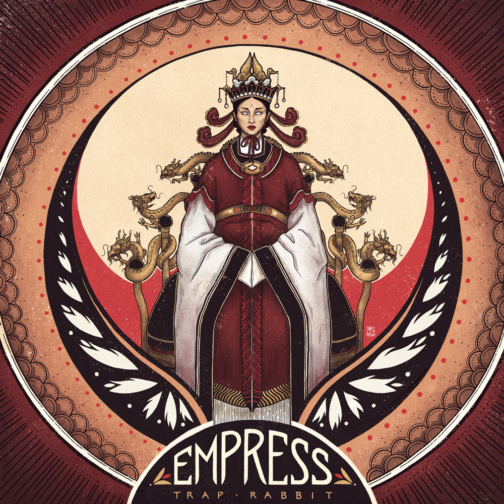 Cover for Trap Rabbit’s upcoming EP ‘Empress’ by Christina Chung