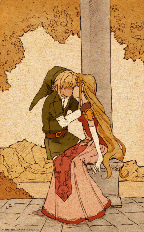 nerdy-heaven:Link and Zelda by MadLibbs