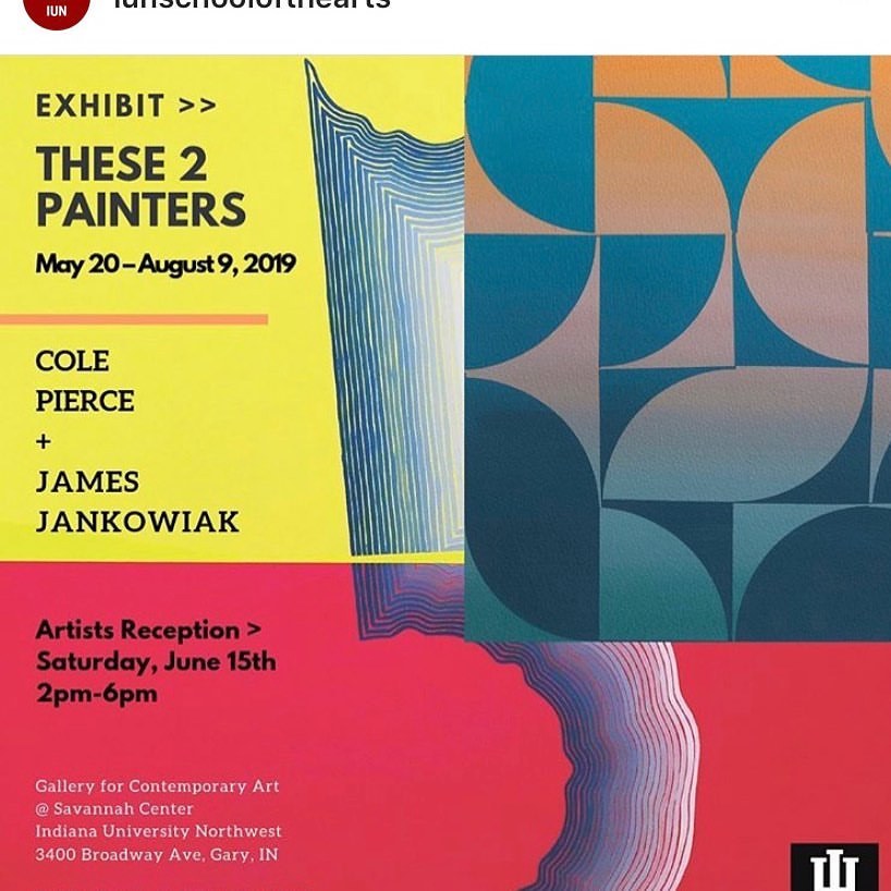 Next Saturday, join @coleypierce and I for a look at our two man show and artist’s talk at 3pm