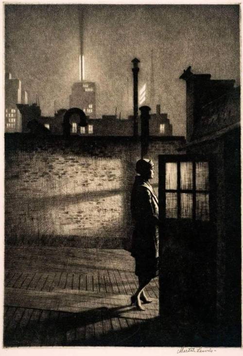 caraincertezza:Martin Lewis“Little Penthouse”, 1931