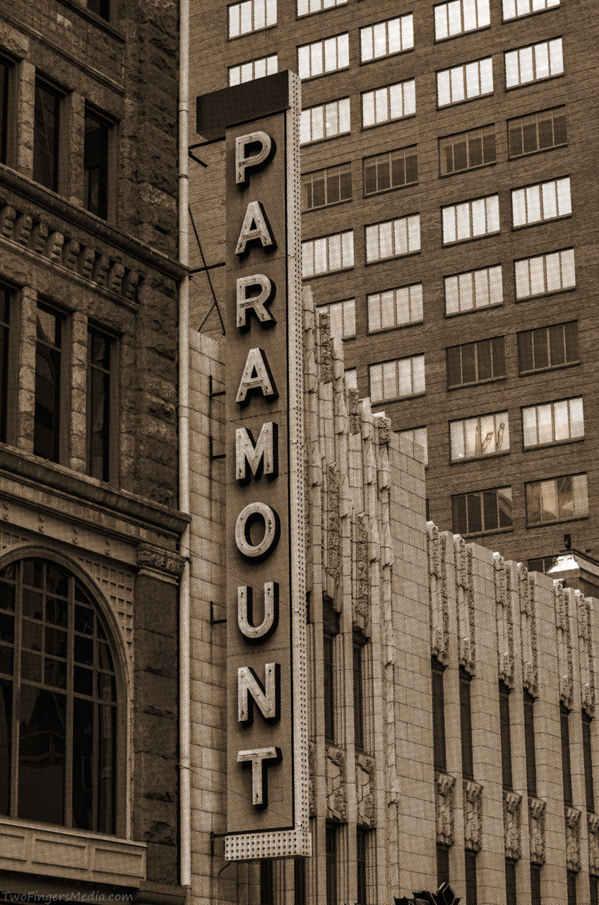 The Paramount Theatre on Glenarm Place in downtown... - Two Fingers