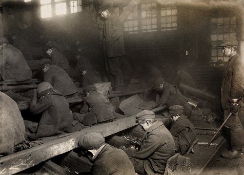 by Lewis HineNoon hour in the Ewen Breaker, Pennsylvania Coal...