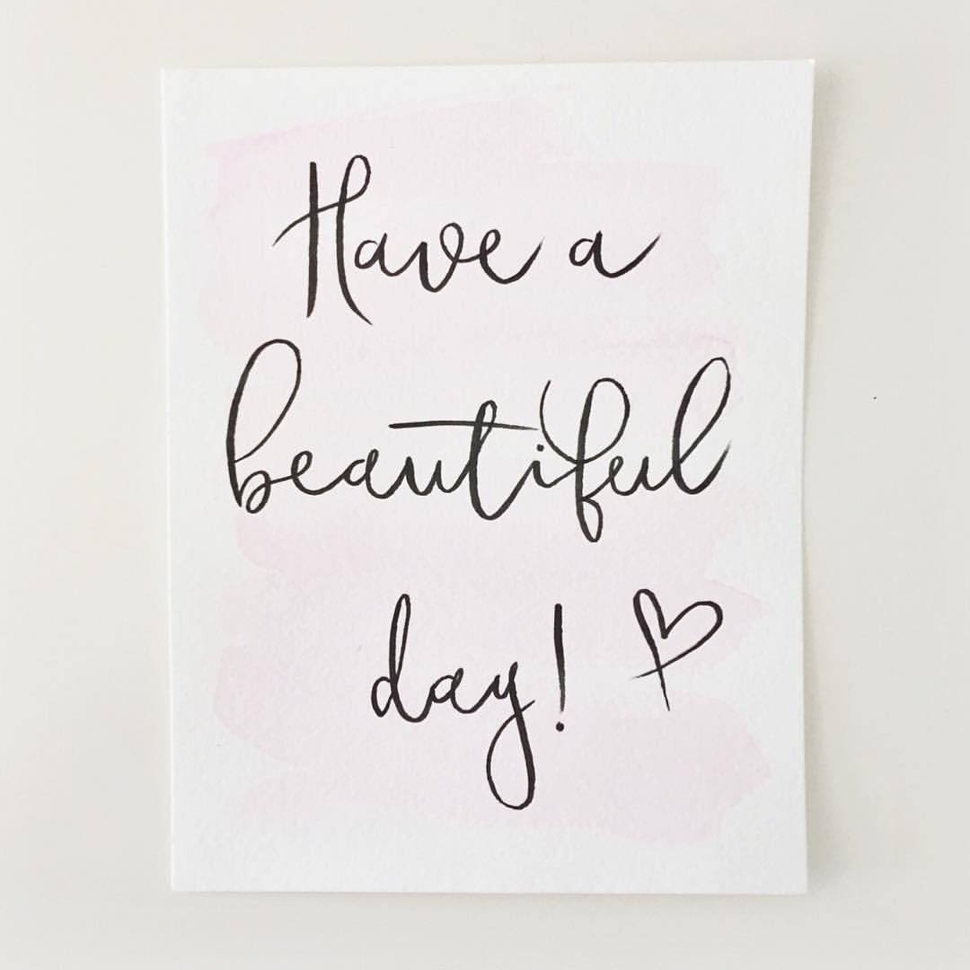 I hope y'all have a BEAUTIFUL day!