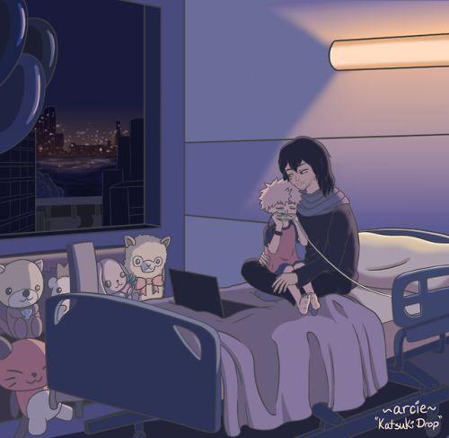 The hospital room was completely silent as Katsuki played. He...