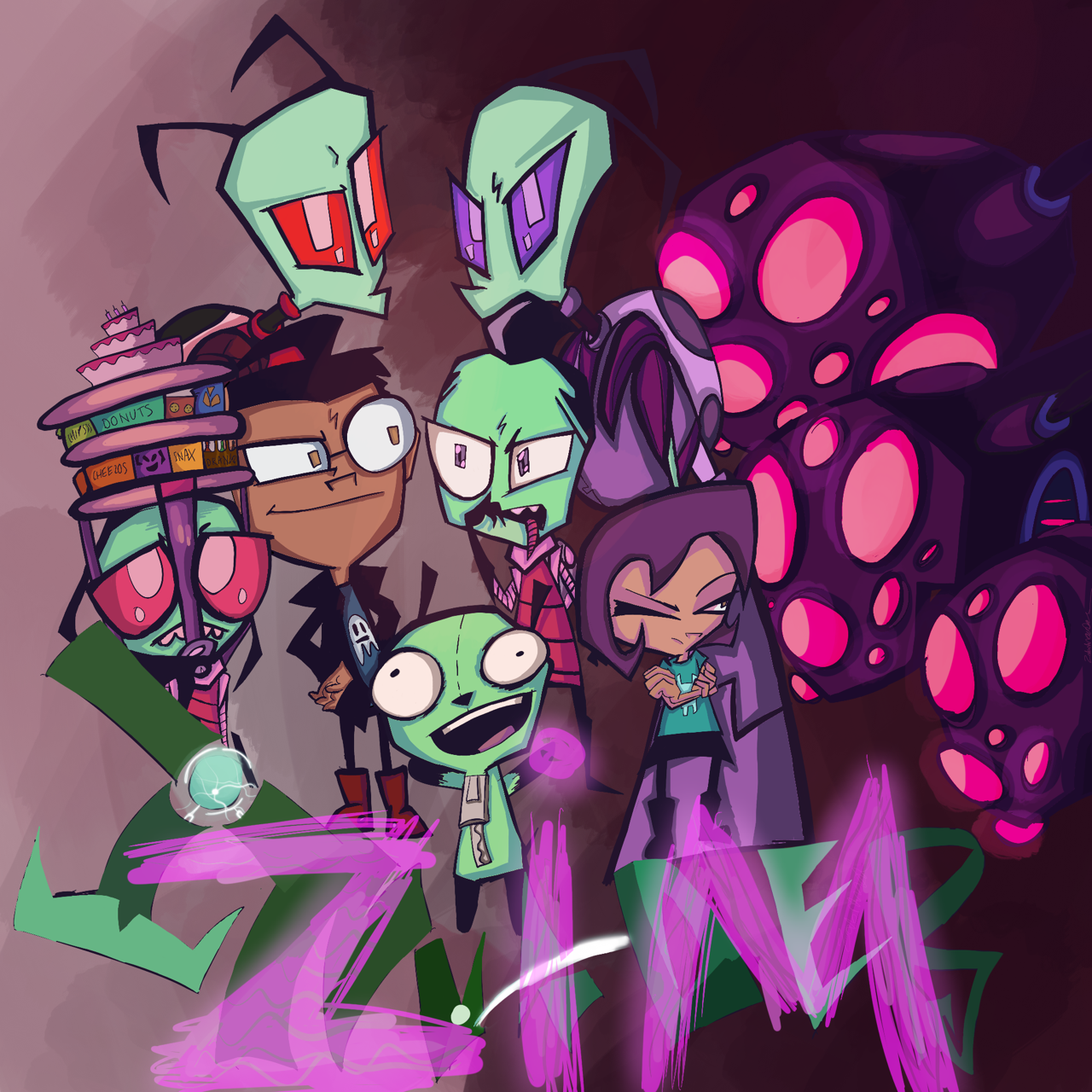 Just Invader Zim goodness with a little ZADR on the side. 