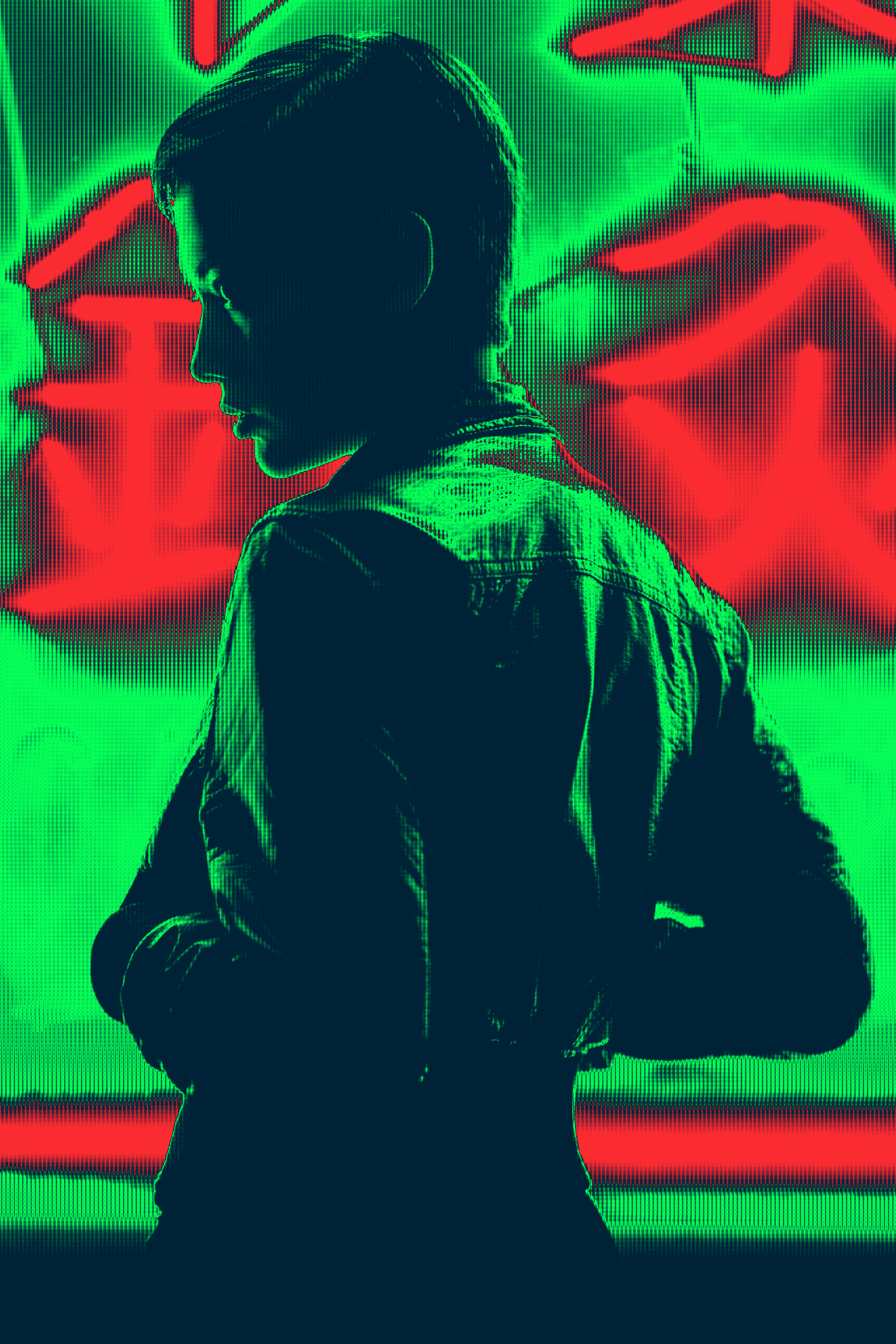 themuteprotagonist:
“Neon-lit Rendezvous an edit of photo by Haoyuan Ren
Model: Courtney McCullough
”