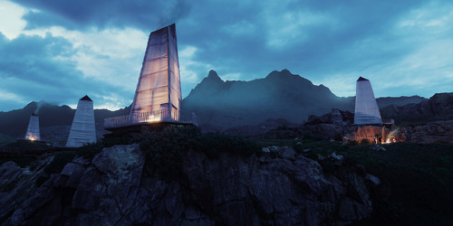 beecam:(via White Ephemeral Cabins By Bartosz Domiczek – Fubiz...