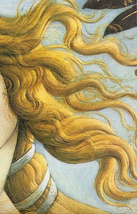 malinconie:Sandro Botticelli, The Birth of Venus, details - c.1482-85