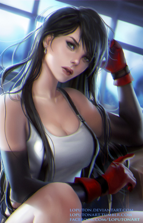 final fantasy 7 tifa lockhart tifa my art tag loputon artisits on tumblr fanart game