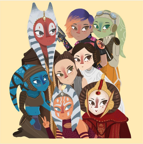 thefeelsarestrongwiththisone:Star Wars Ladies by natdianewh on...