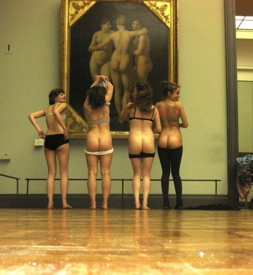 blackpaint20: “ Nudes in the Louvre! Mimesis in the Louvre: Mimesis (Ancient Greek: μίμησις (mīmēsis), from μιμεῖσθαι (mīmeisthai), “to imitate,” from μῖμος (mimos), “imitator, actor”) is a critical and philosophical term that carries a wide range of...