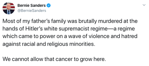 There is a rise in white nationalism that’s aligned with Donald Trump. It’s never been more important to make sure Bernie...