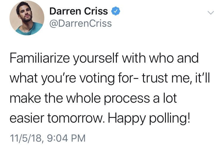 1 - Darren Appreciation Thread:  General News about Darren for 2018 - Page 11 Tumblr_phr28sHBdZ1tz53qh_1280