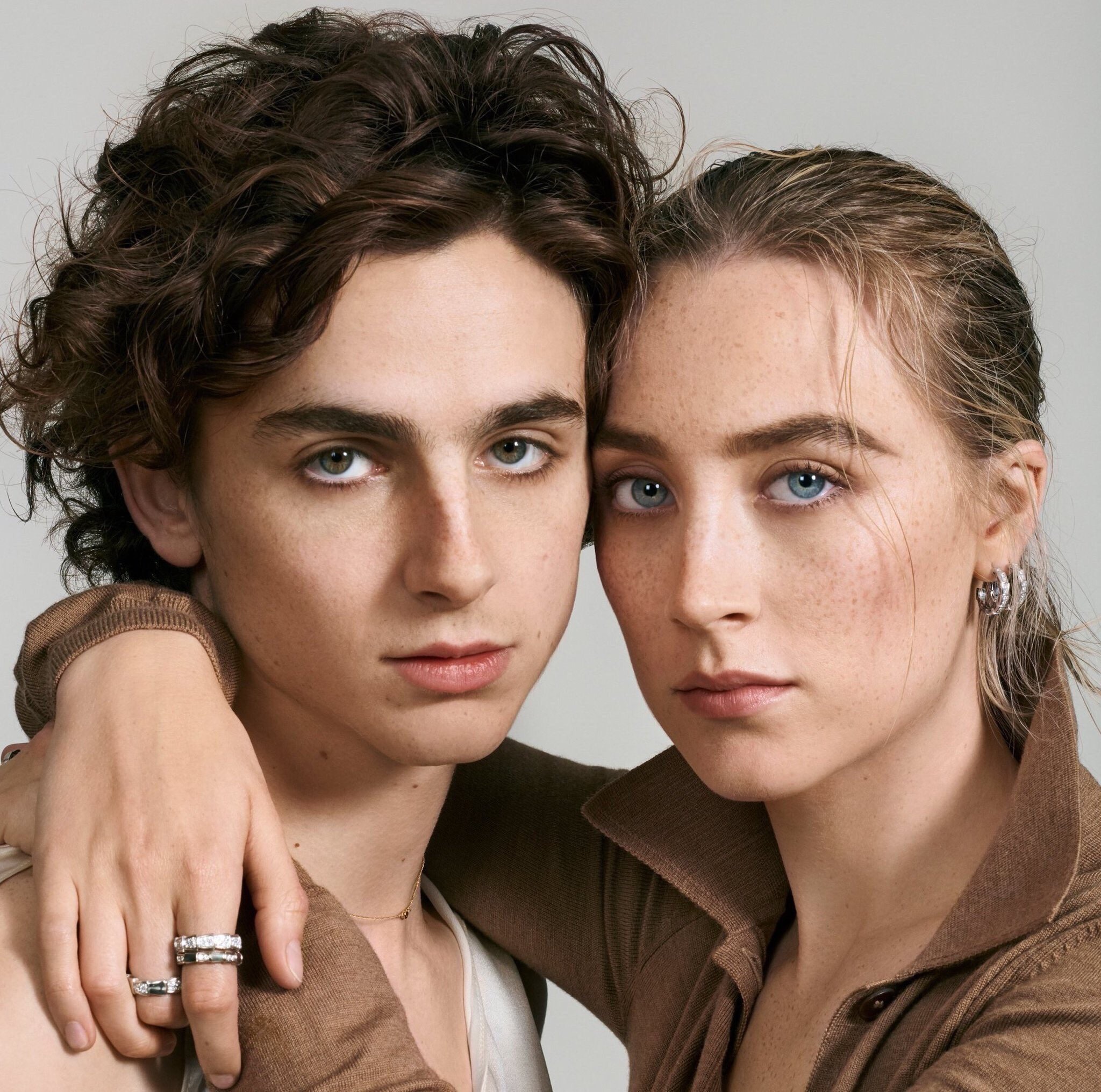 just chillin' — Saoirse Ronan and Timothee Chalamet did that.