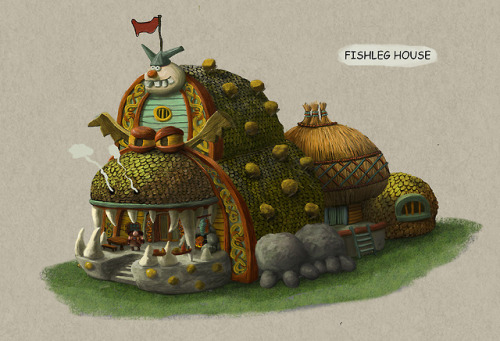 kirsten-kawamura:The Kids houses I designed for Dragons 3 for...