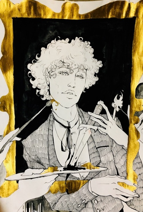 icestorming:Ink and gold- for some usual art ( @anyone wants to...