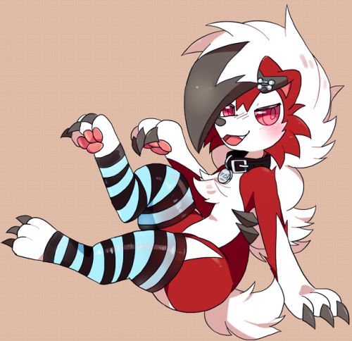 lycanrocdaily:lycanroc commissionLook at my sweet doggo