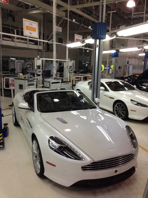 More from Aston Martin. The factory, where the designs come to...