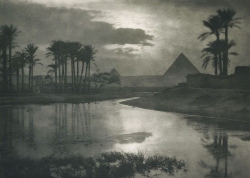 magictransistor:Ernest R. Ashton. Evening near the Pyramids....