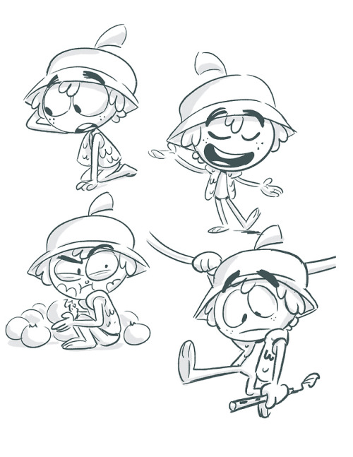 Sketches of my character Runt. Tweaked his vest a bit I think I...