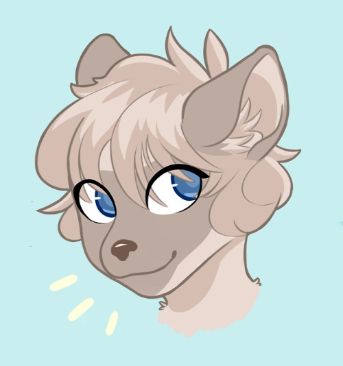 floofysnoof:headshot icon i did for myself !! really glad im...