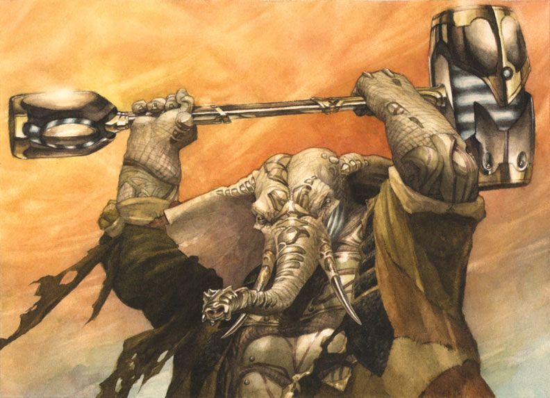 5e-card-a-day — Loxodon Warhammer- Weapon (warhammer), Very rare...