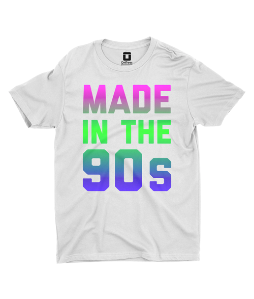 Made In The 90s | White T-Shirt Created by... - OniTakai