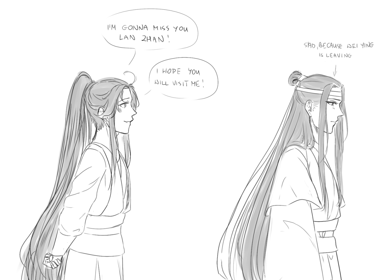 Lan Zhan is definitely going to be thinking about this a lot. tbc. sunflowe...