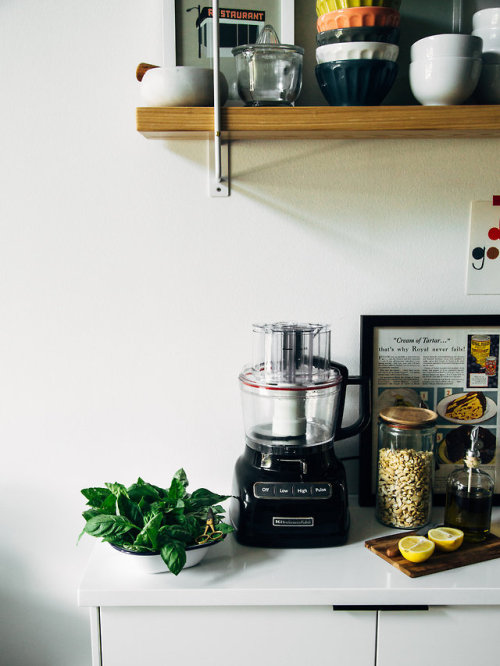 savorytoothgirl:Creamy Cashew Pesto with Homegrown Basil