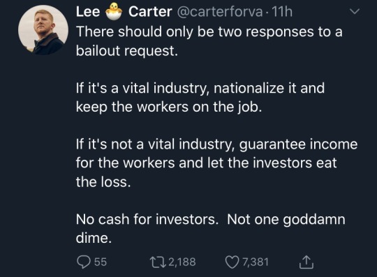 isn’t the whole capitalist justification for why owners should be rich “well they take the risk!” but then when push comes to...
