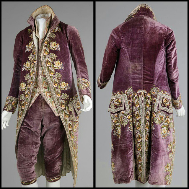Historical Garments — 3 piece court suit, 1810, French, Silk,...