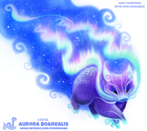 cryptid-creations:Daily Paint 2048# Aurora BoarealisDaily Book...