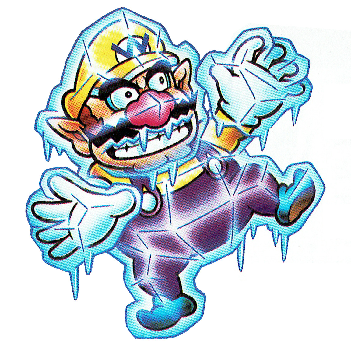 The Video Game Art Archive - Artwork of Frozen Wario, from 'Wario Land ...