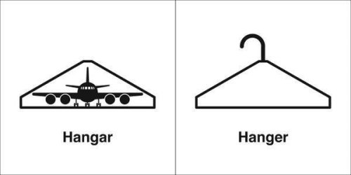 grammar spelling hangar hanger mnemonic word choice homophones