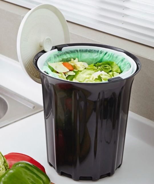 Indoor Compost Bin Black Style