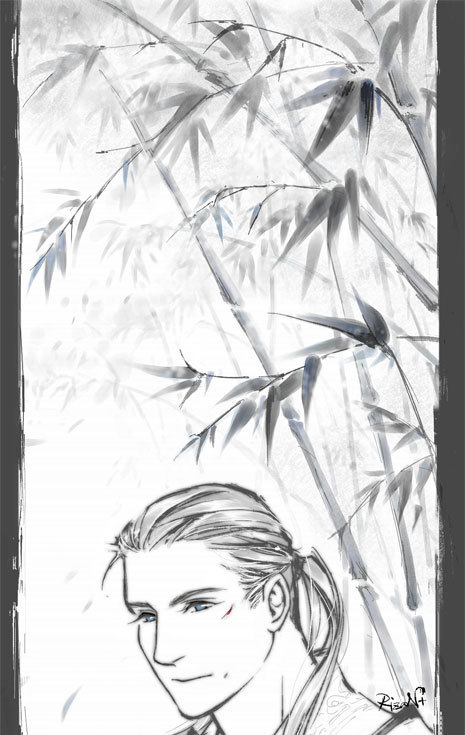 person of interest poi John Reese wuxia fan art rinch martial arts styles riza nusdy