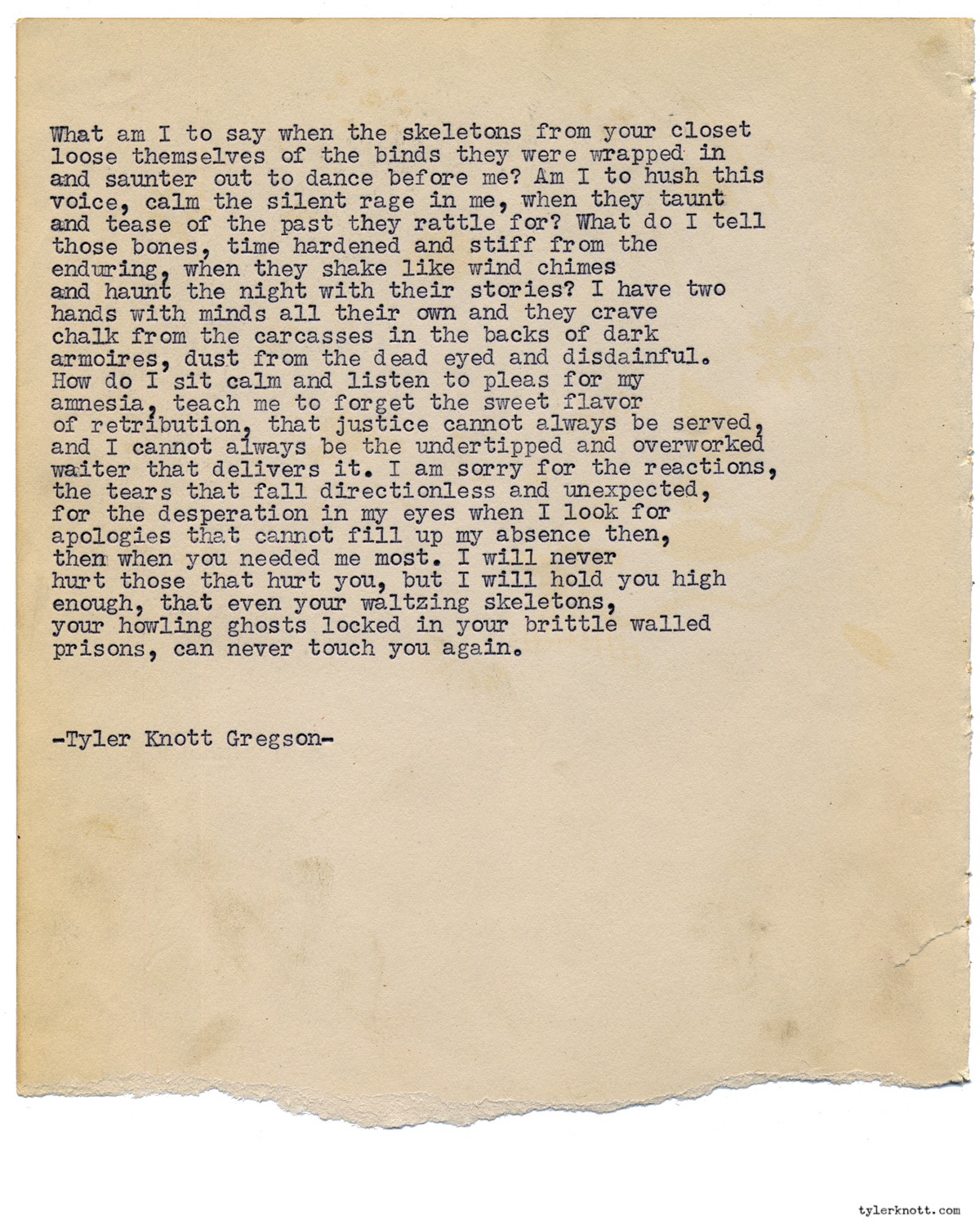 Tyler Knott Gregson — Typewriter Series #1294 by Tyler Knott Gregson...