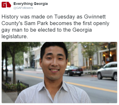 thetrippytrip:Park, a Korean-American Democrat, won his race...