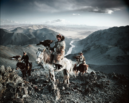 house-of-gnar:Kazakh eagle hunters|MongoliaThe Kazakhs are the...