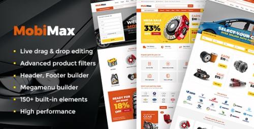 Mobimax v2.4 - Auto Parts WordPress Theme + WooCommerce Shop Nulled