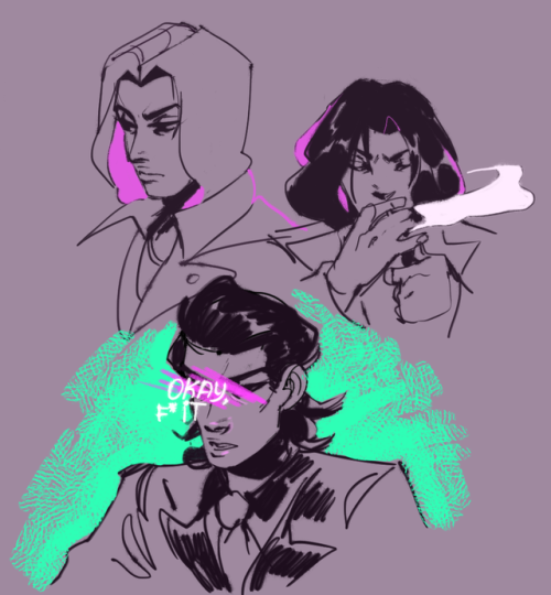 lunadial09:some random rgg doodles (lmao mostly nishiki?)