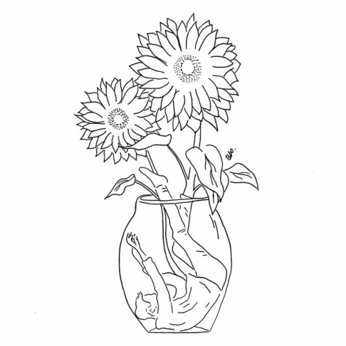 sunflower drawing | Tumblr