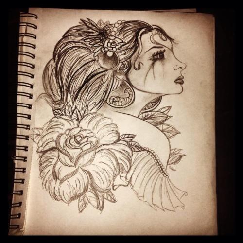 tattoo sketch on Tumblr